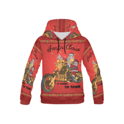 Santa Claus wish you a merry Christmas All Over Print Hoodie for Kid (USA Size) (Model H13)