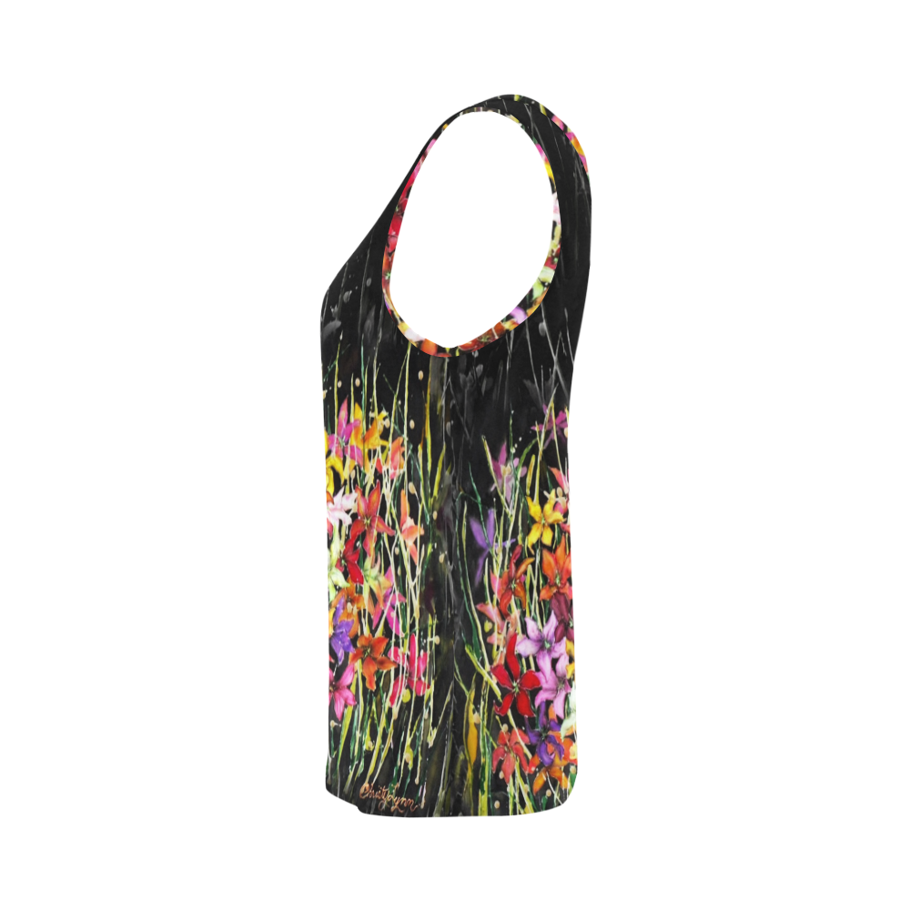 lily All Over Print Tank Top for Women (Model T43)