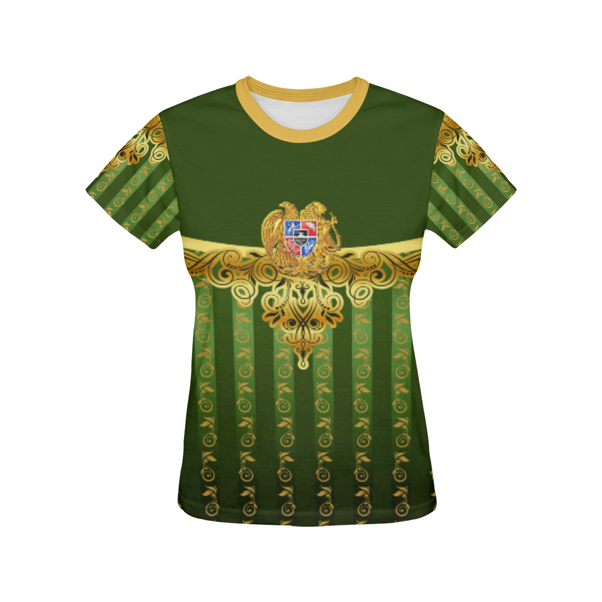 Coat of arms of Armenia All Over Print T-shirt for Women/Large Size (USA Size) (Model T40)
