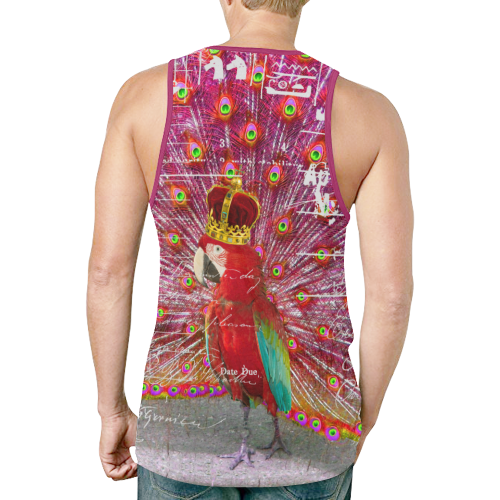 ANIMAL MIX - THE KING New All Over Print Tank Top for Men (Model T46)