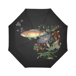 Fish With Flowers Surreal Auto-Foldable Umbrella (Model U04)
