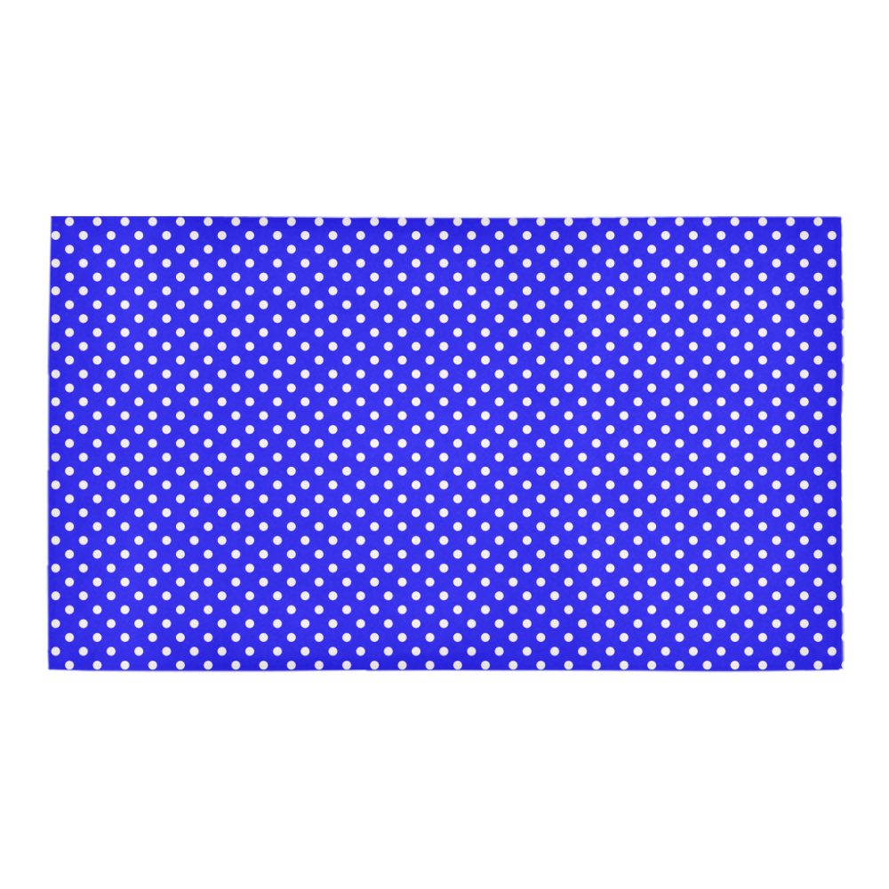 Blue polka dots Bath Rug 16''x 28''