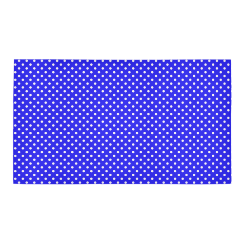 Blue polka dots Bath Rug 16''x 28''
