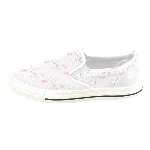 Pattern Orchidées Slip-on Canvas Shoes for Kid (Model 019)