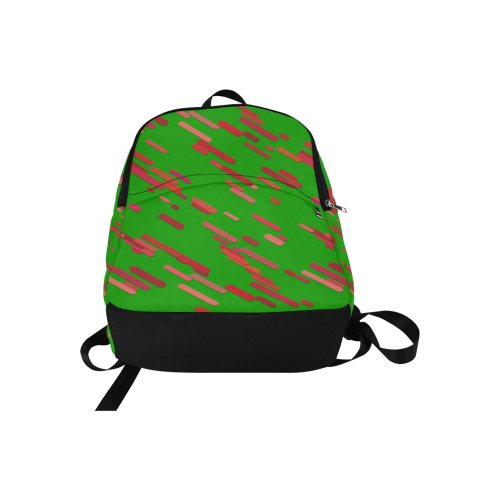 Red traces green Fabric Backpack for Adult (Model 1659)