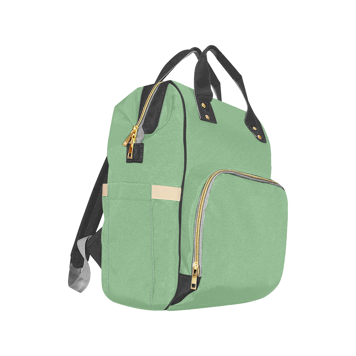 color dark sea green Multi-Function Diaper Backpack/Diaper Bag (Model 1688)