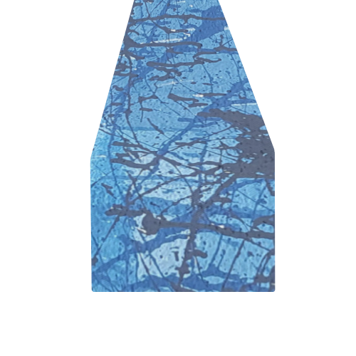 Blue splatters Table Runner 16x72 inch