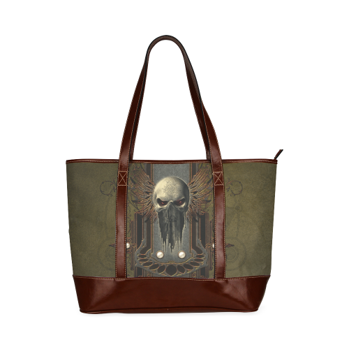 Awesome dark skull Tote Handbag (Model 1642)