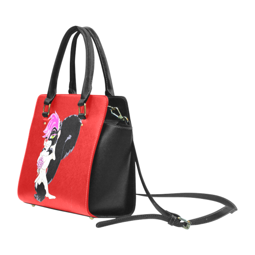 Punk Skunk Bride Red Classic Shoulder Handbag (Model 1653)