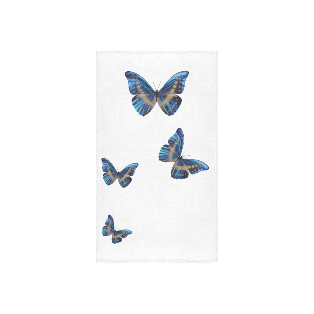 Morpho cypris butterflies painting Custom Towel 16"x28"