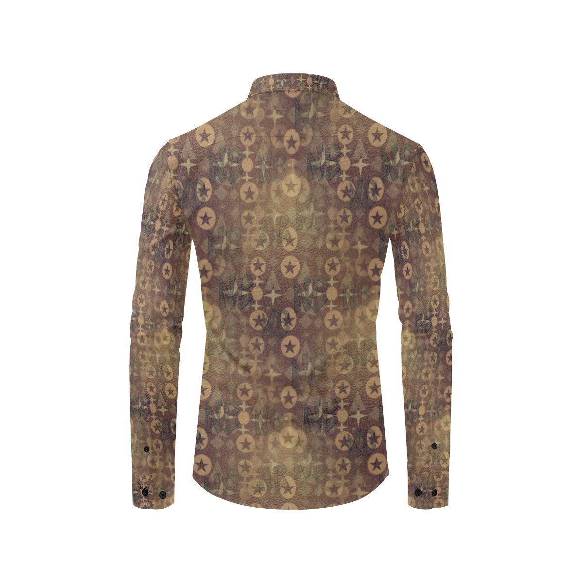 NB Pattern by Nico Bielow Men's All Over Print Casual Dress Shirt (Model T61)