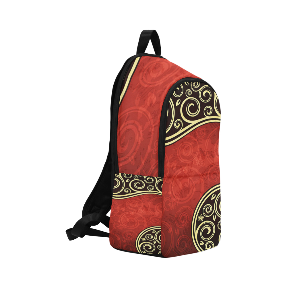 Abstract Vintage Floral 1 Fabric Backpack for Adult (Model 1659)