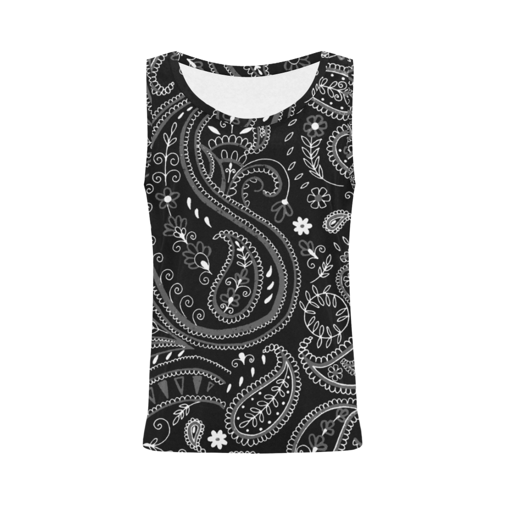 PAISLEY 7 All Over Print Tank Top for Women (Model T43)
