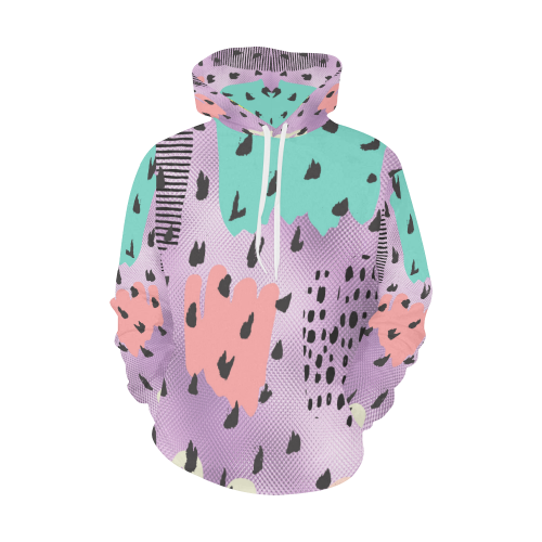 dot pattern All Over Print Hoodie for Women (USA Size) (Model H13)