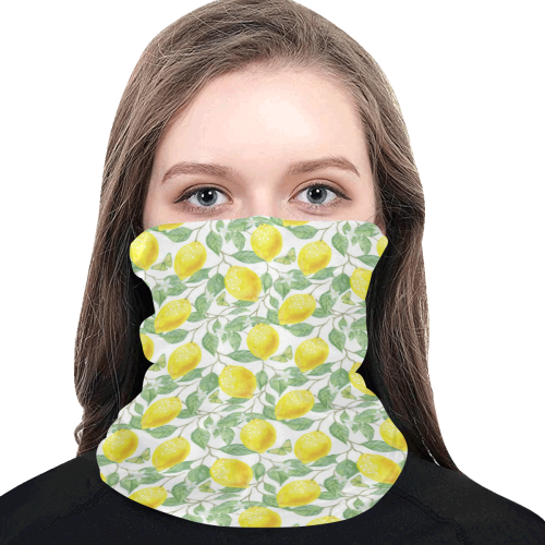 Lemons And Butterfly Multifunctional Dust-Proof Headwear (Pack of 5)