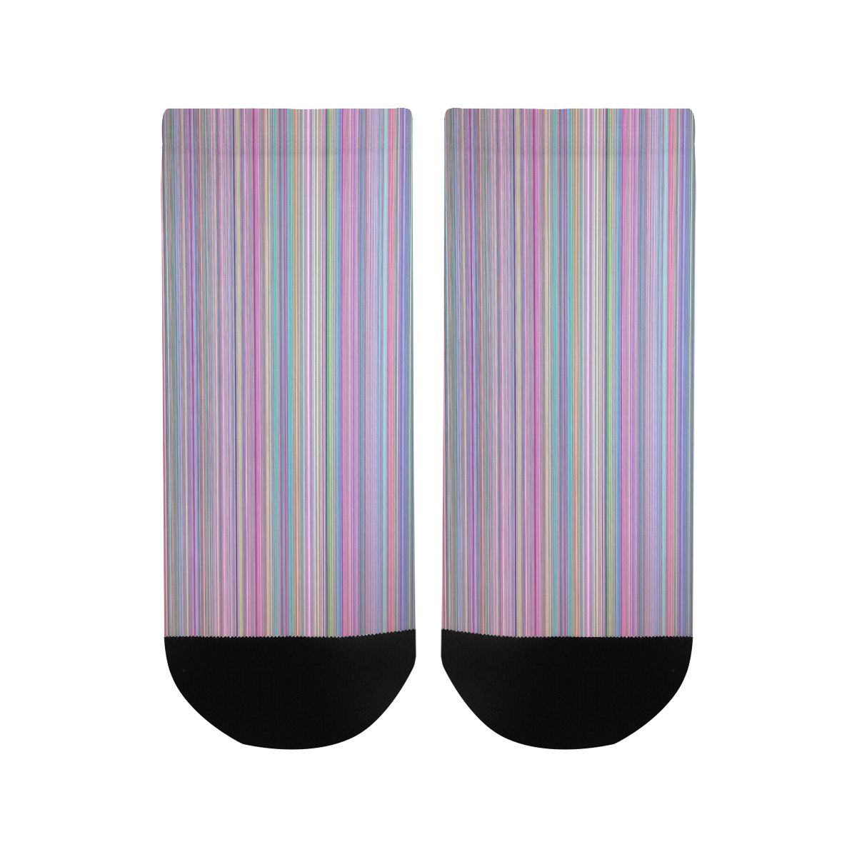 Broken TV screen rainbow Men's Ankle Socks