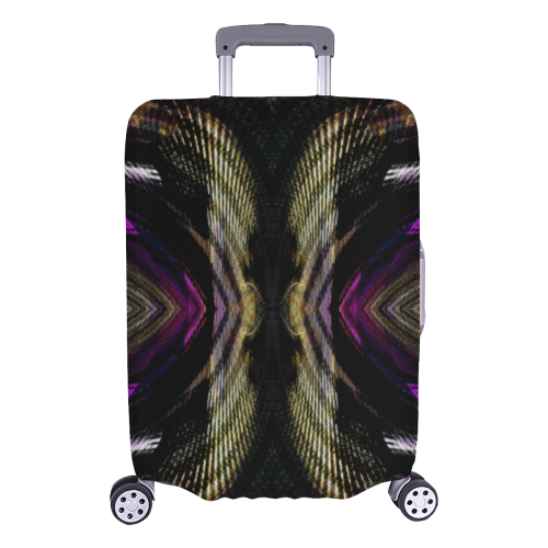 Purple Gold Dark Crew Luggage Cover/Large 26"-28"