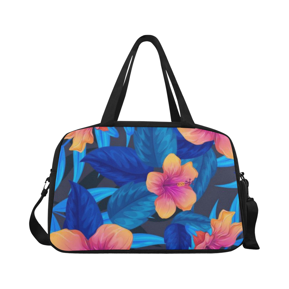 Colorful Flowers Fitness Handbag (Model 1671)