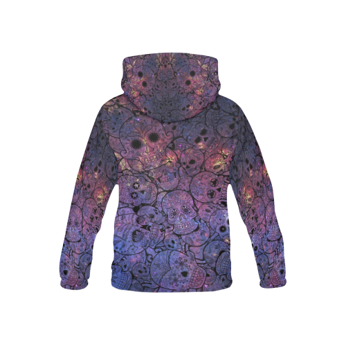Cosmic Sugar Skulls All Over Print Hoodie for Kid (USA Size) (Model H13)