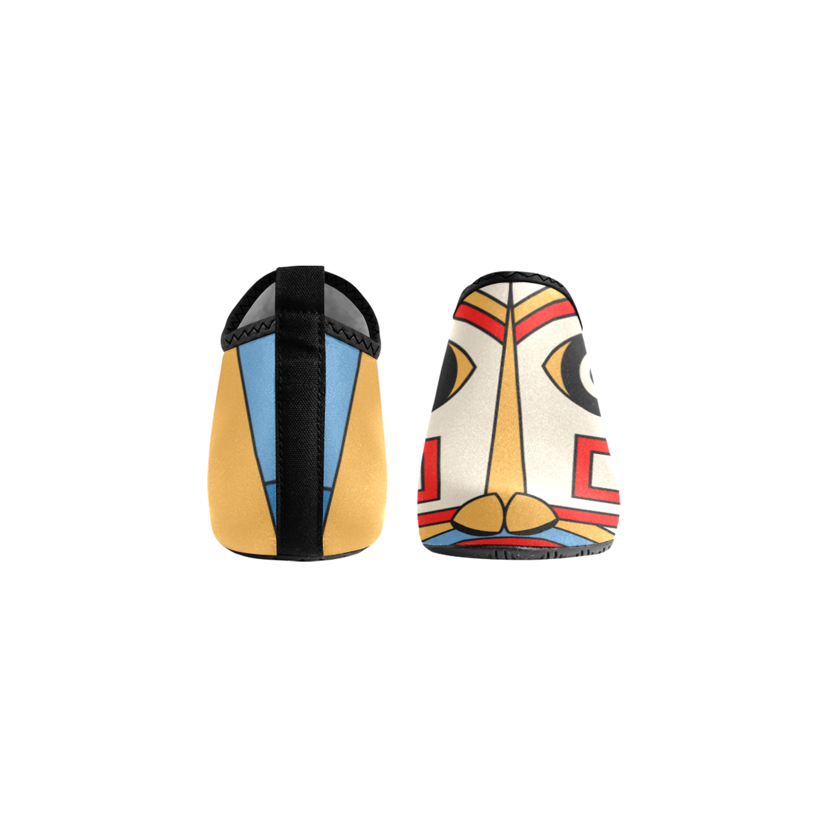 Aztec Religion Tribal Men's Slip-On Water Shoes (Model 056)