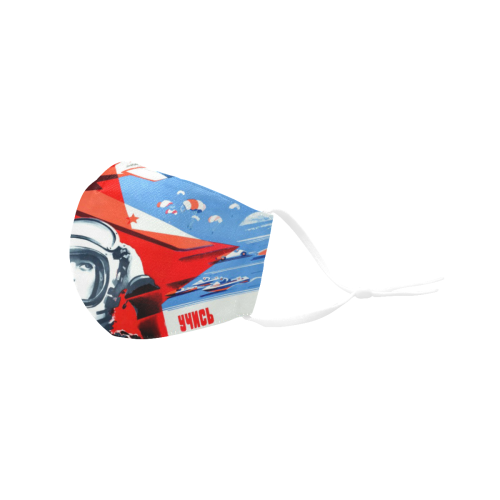 SOVIET SPACE PROGRAM 3D Mouth Mask with Drawstring (30 Filters Included) (Model M04) (Non-medical Products)