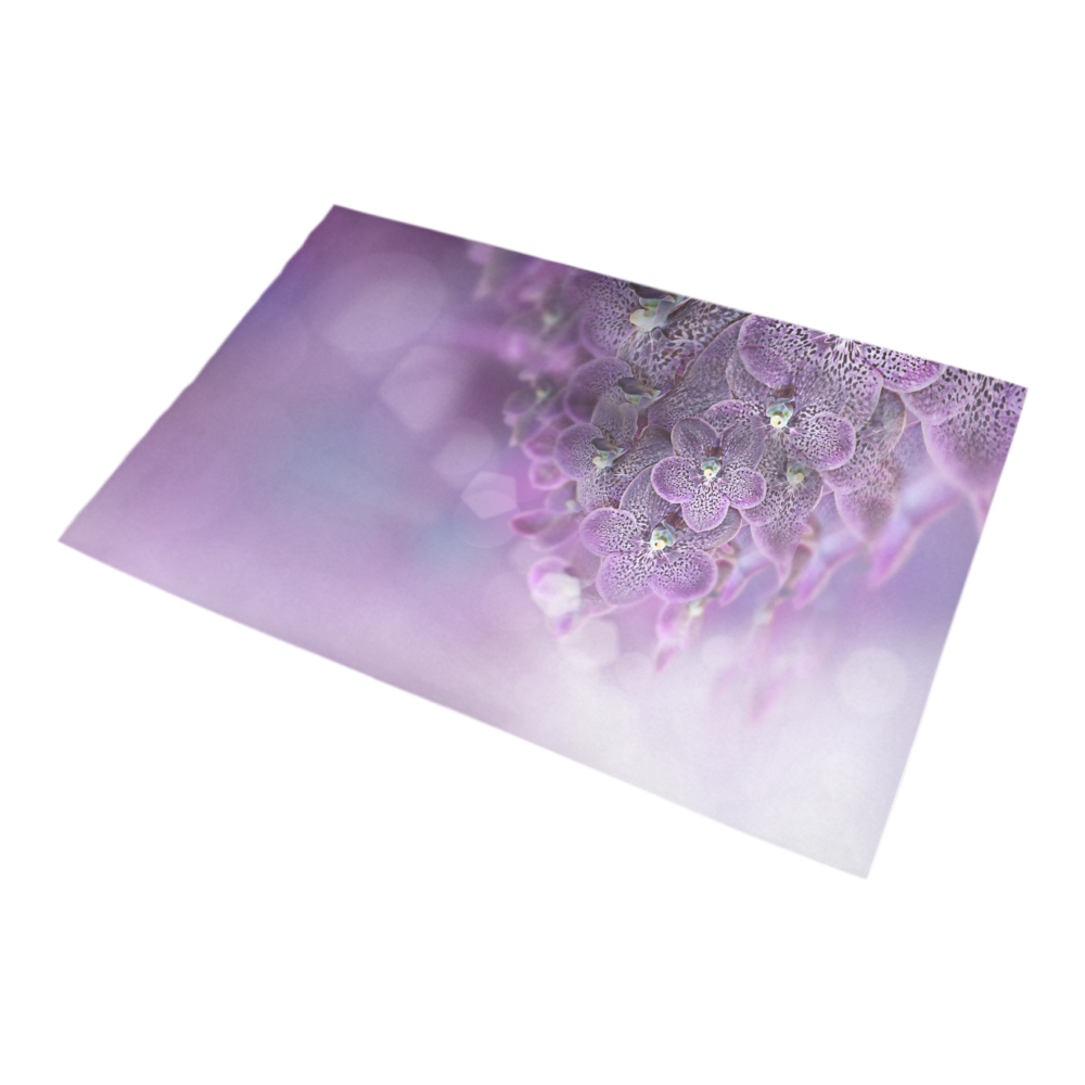 violet-orchids Bath Rug 20''x 32''