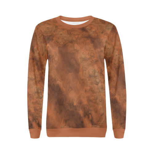 Mars All Over Print Crewneck Sweatshirt for Women (Model H18)