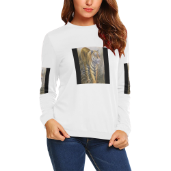 creep All Over Print Crewneck Sweatshirt for Women (Model H18)