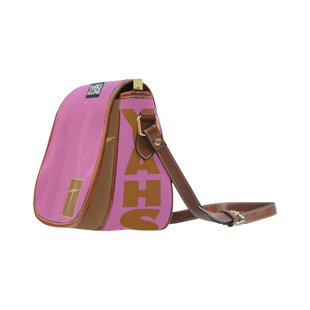 Yah Gold Label Pink Saddle Bag/Large (Model 1649)