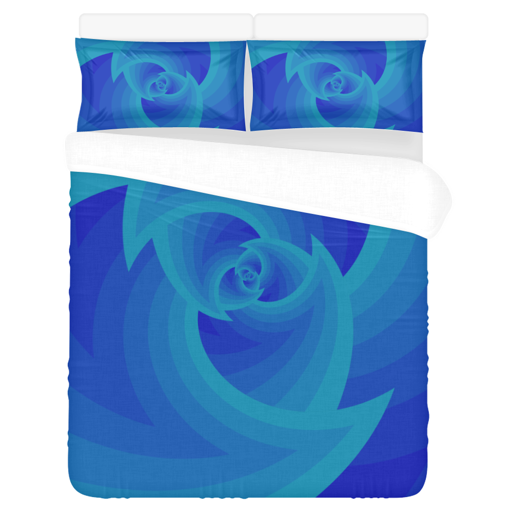 Abstract waves 3-Piece Bedding Set