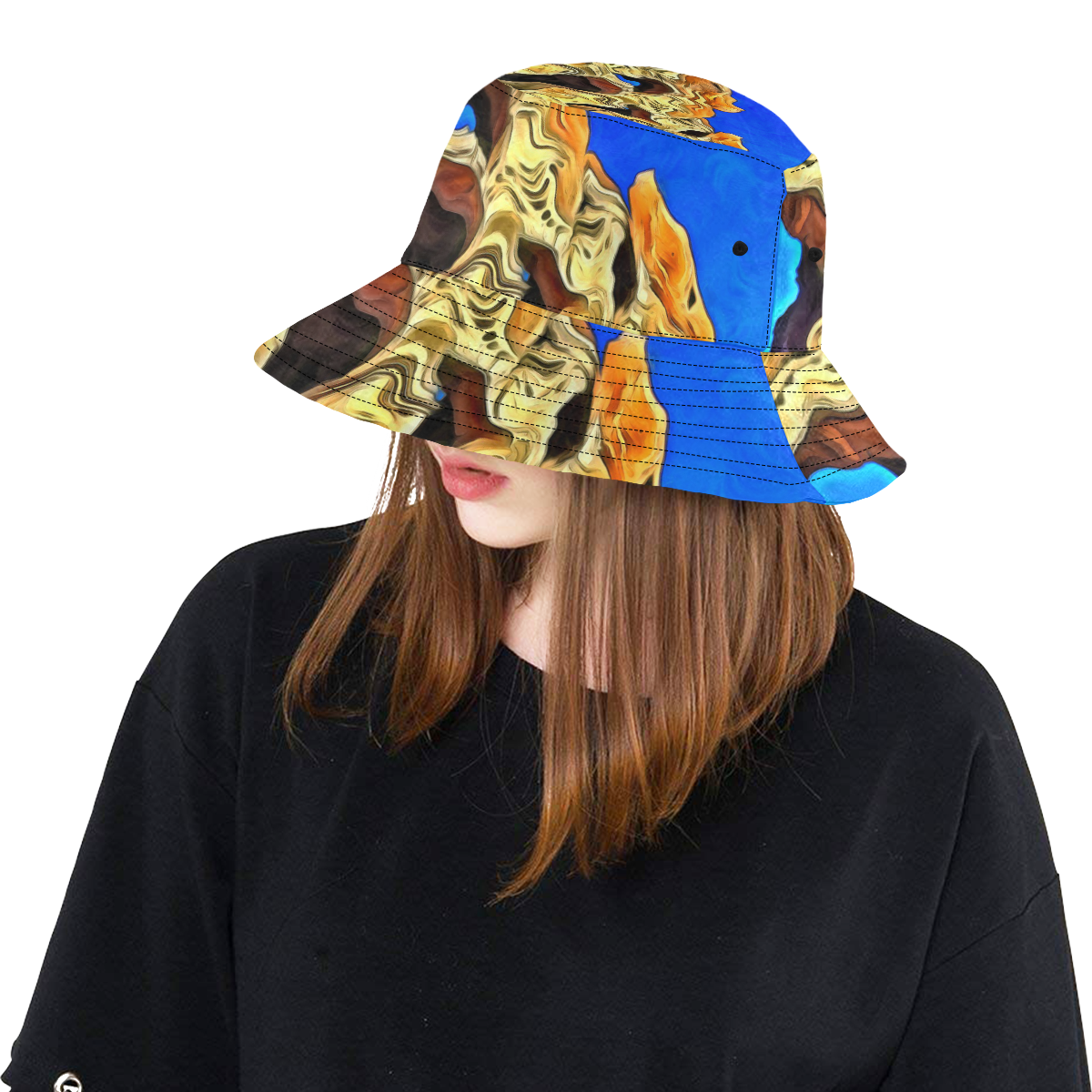 Colosseum Rome Italy Sunny Day KPA All Over Print Bucket Hat