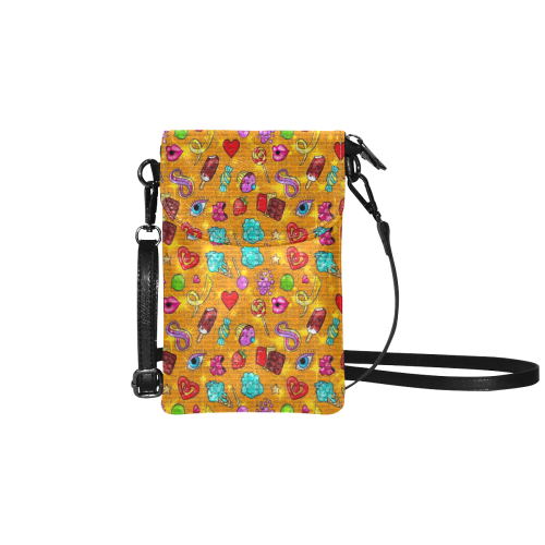 Crazy Summer by Nico Bielow Small Cell Phone Purse (Model 1711)