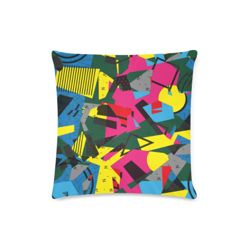 Crolorful shapes Custom Zippered Pillow Case 16"x16"(Twin Sides)
