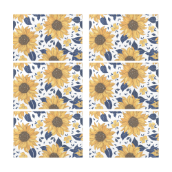 Sunflowers Placemats  12"X18" Placemat 12’’ x 18’’ (Set of 6)