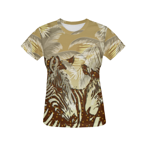 African night All Over Print T-Shirt for Women (USA Size) (Model T40)