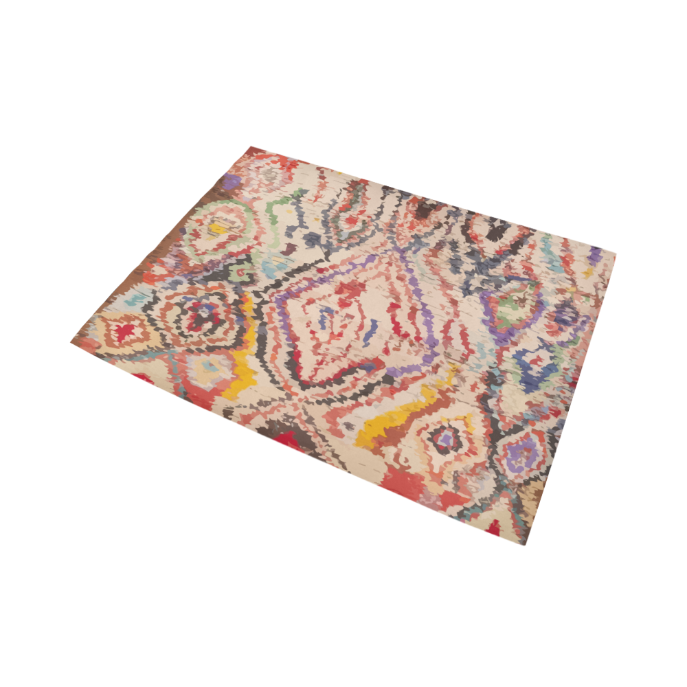 Multicolor shapes Moroccan and berber rug inspiration Area Rug7'x5'