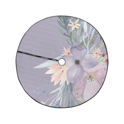 Floral Muted Pastels Watercolor Christmas Tree Skirt 47" x 47"