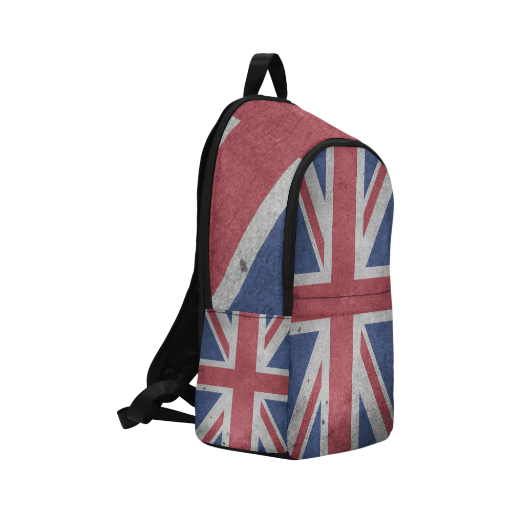 United Kingdom Union Jack Flag - Grunge 1 Fabric Backpack for Adult (Model 1659)