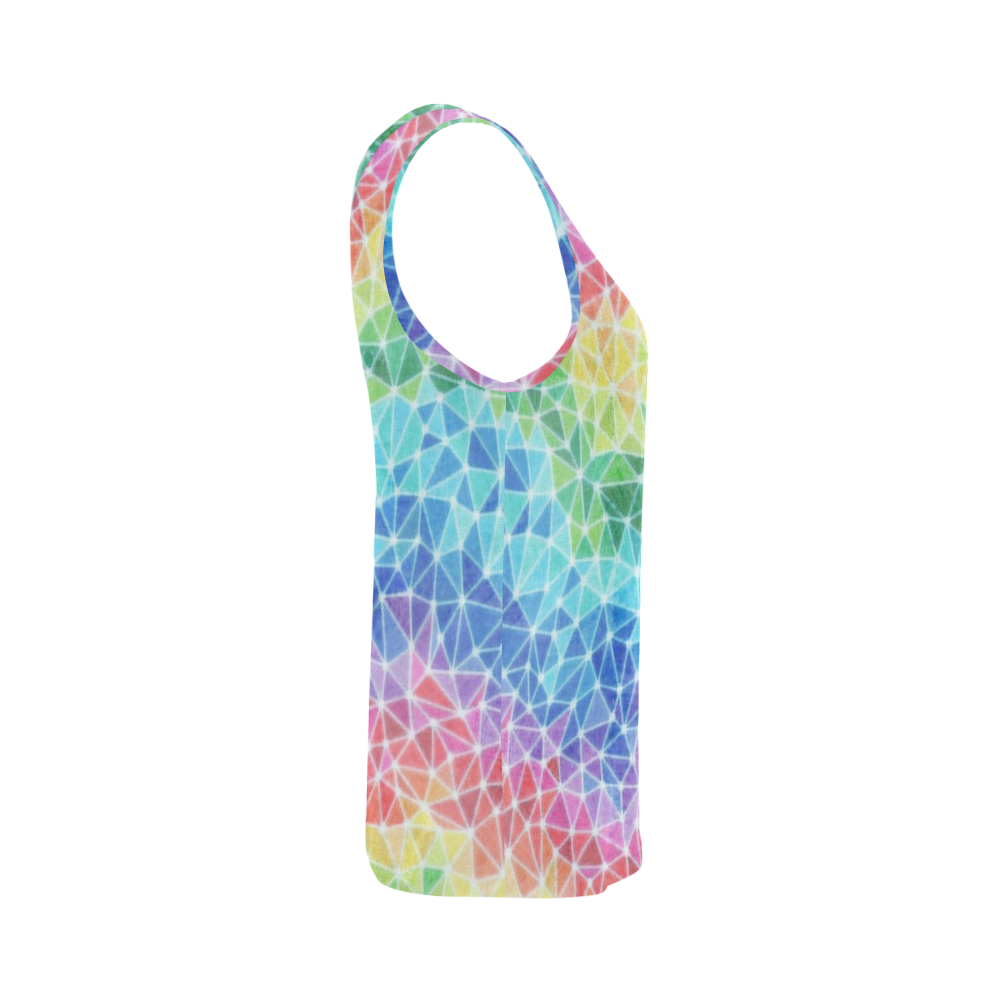Brain Waves All Over Print Tank Top for Women (Model T43)