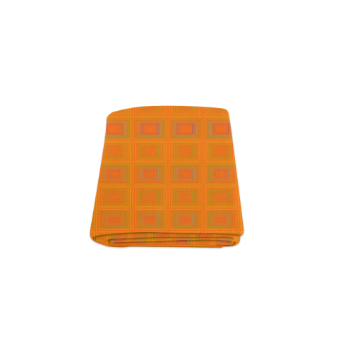 Orange multiple squares Blanket 40"x50"