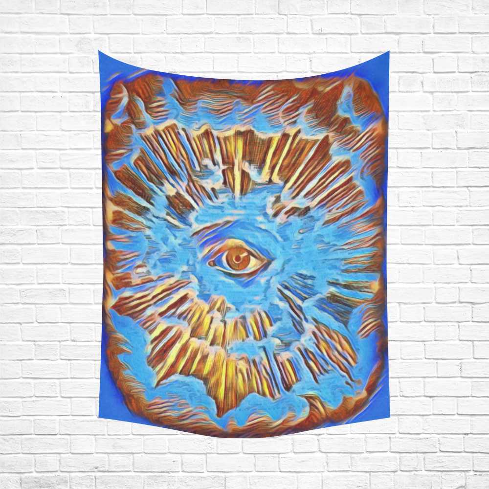 All Seeing Eye Source Cotton Linen Wall Tapestry 60"x 80"