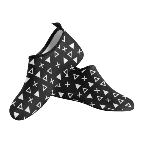 Geo Line Triangle Men's Slip-On Water Shoes (Model 056)