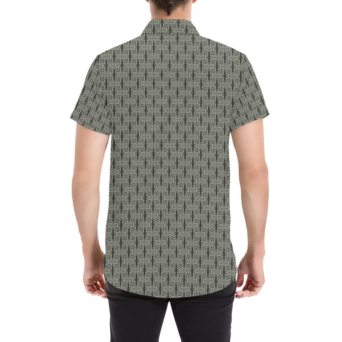 Model #103c| Men's All Over Print Short Sleeve Shirt (Model T53)