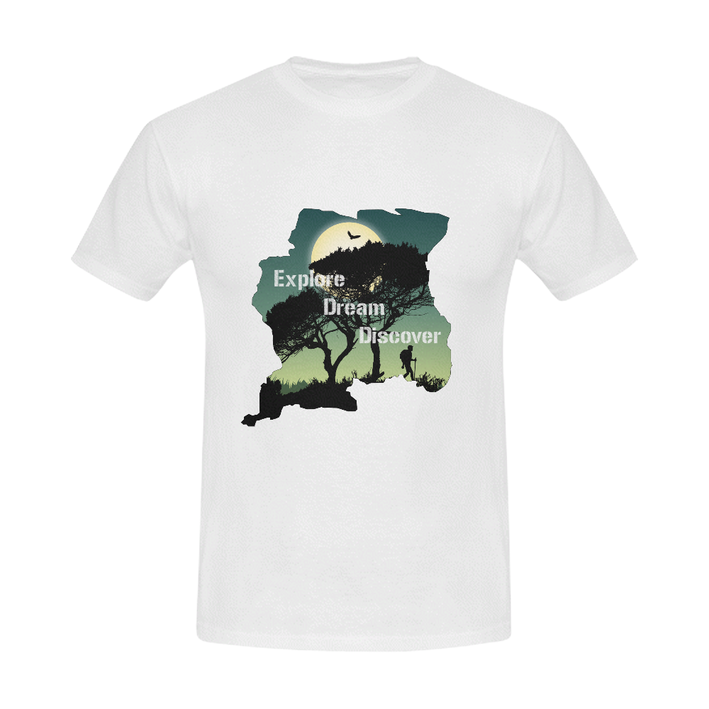 Explore Dream Discover Suriname Men's T-Shirt in USA Size (Front Printing Only)