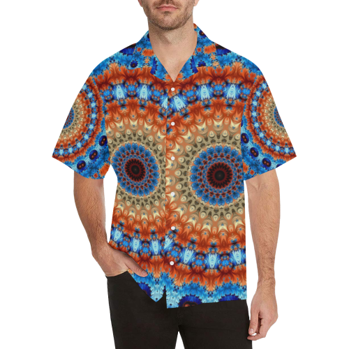 Kaleidoscope Hawaiian Shirt (Model T58)