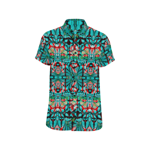 Blue Hawaiian Men's All Over Print Short Sleeve Shirt (Model T53)