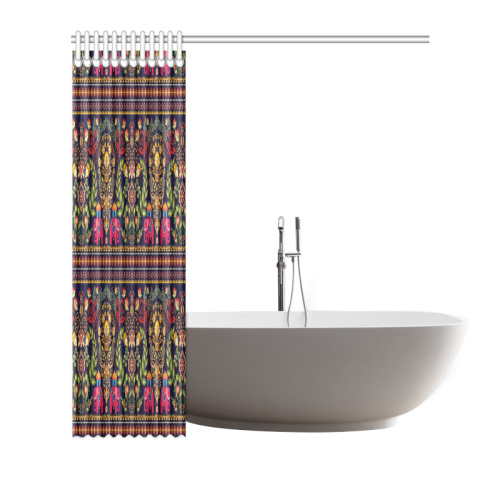 Indian Seamless Pattern Shower Curtain 72"x72"