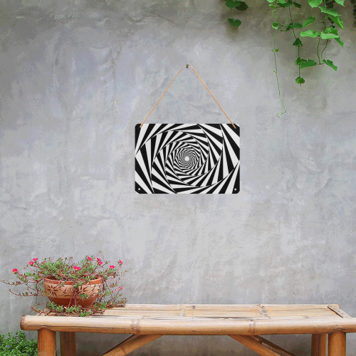 Spiral Metal Sign 12"x8"