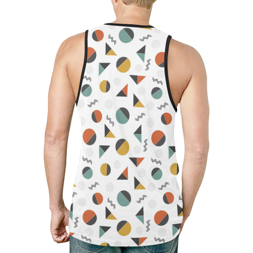 Geo Cutting Shapes New All Over Print Tank Top for Men (Model T46)