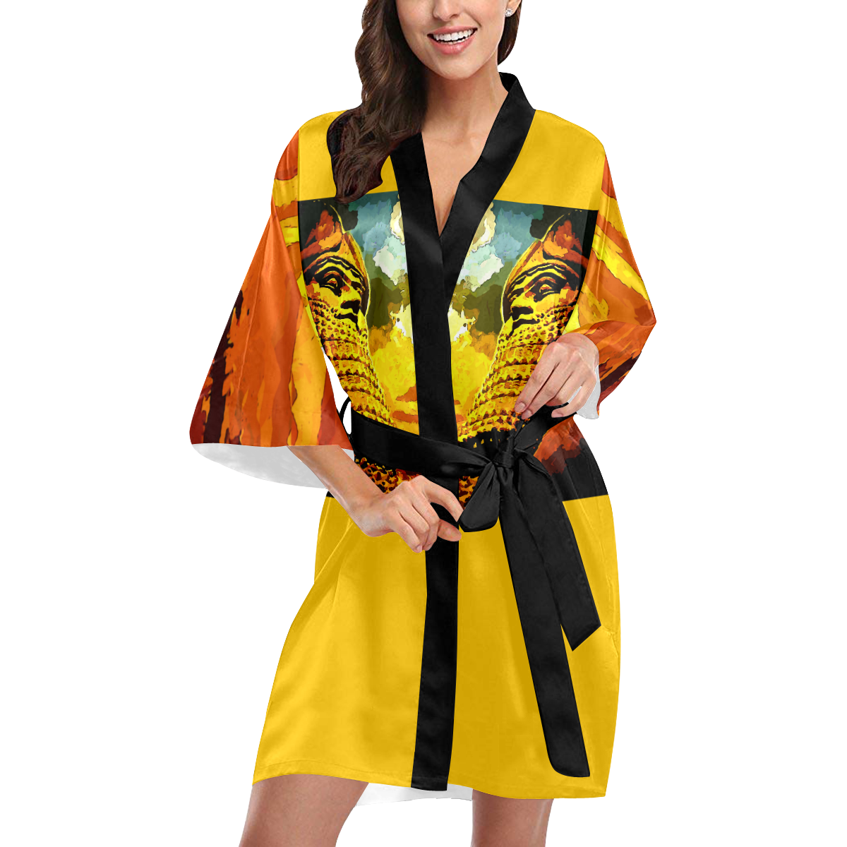 Lamassu Color Kimono Robe
